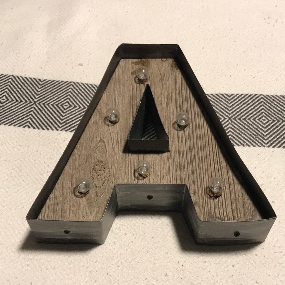 Marquee letter “a”